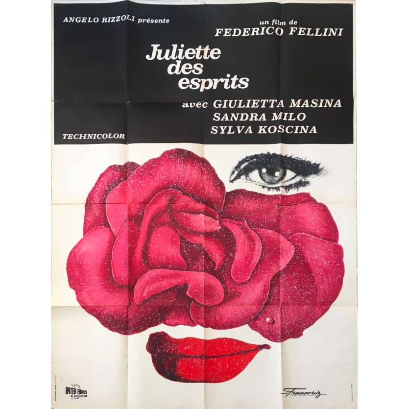 JULIETTE DES ESPRITS Affiche de film - 120x160 cm. - 1965 - Giulietta Masina, Federico Fellini