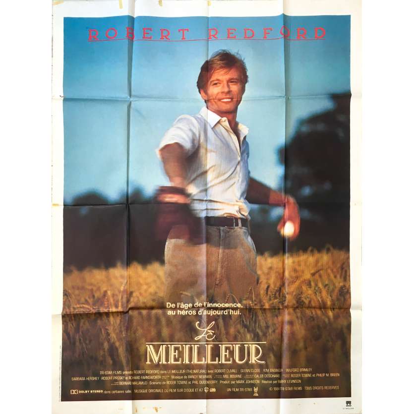 LE MEILLEUR Affiche de film  - 120x160 cm. - 1984 - Robert Redford, Barry Levinson