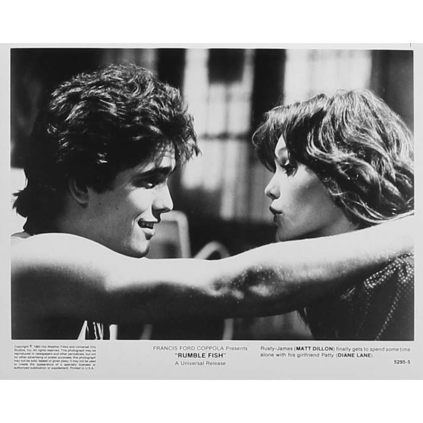 RUSTY JAMES Photo de presse 5295-5 - 20x25 cm. - 1983 - Matt Dillon, Francis Ford Coppola