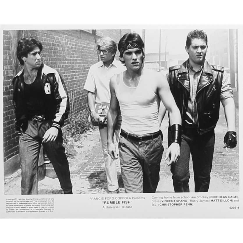 RUMBLE FISH Original Movie Still 5295-4 - 8x10 in. - 1983 - Francis Ford Coppola, Matt Dillon