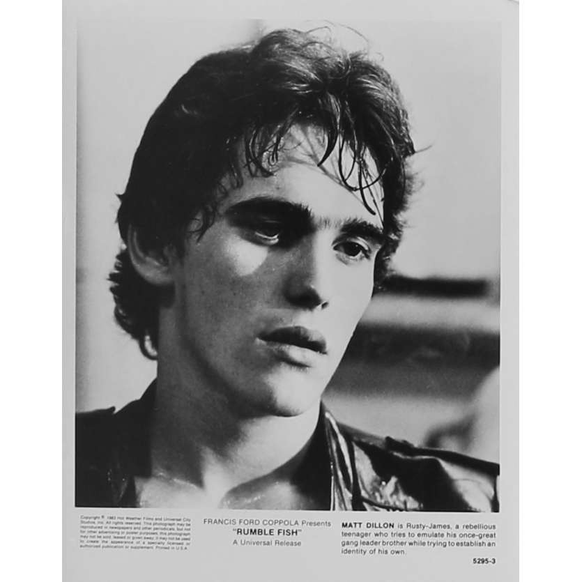 RUSTY JAMES Photo de presse 5295-3 - 20x25 cm. - 1983 - Matt Dillon, Francis Ford Coppola