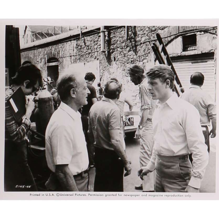 CHACAL Photo de presse 5145-46 - 20x25 cm. - 1973 - Edward Fox, Fred Zinnemann