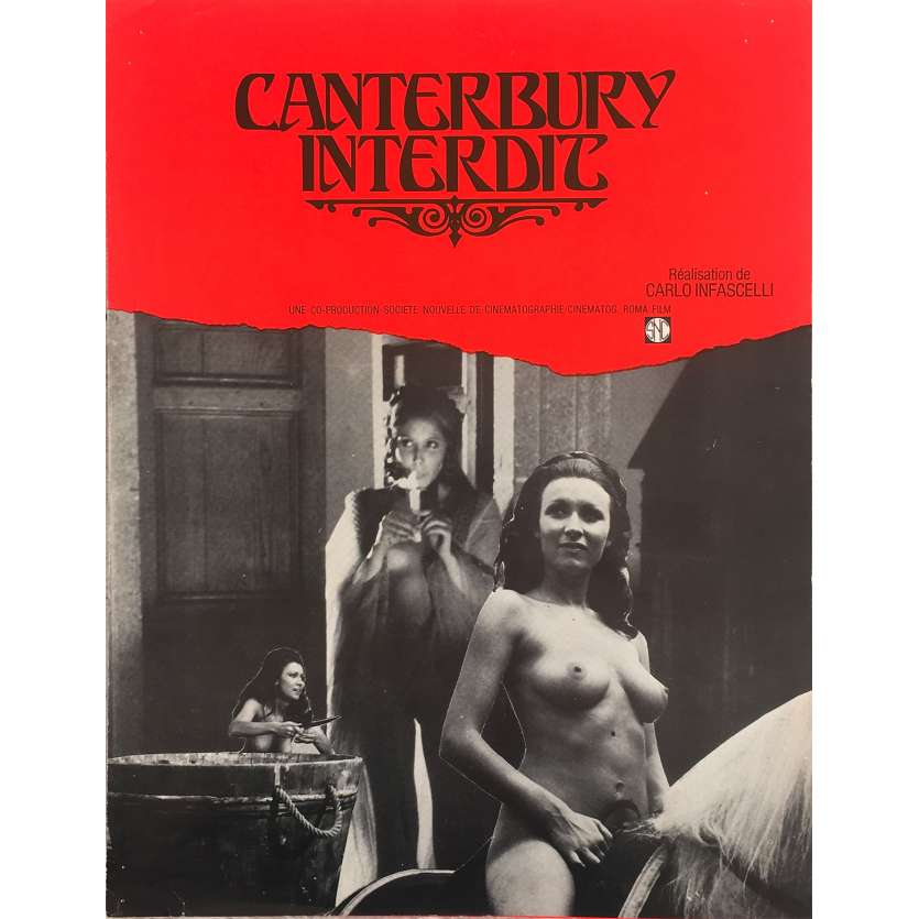 CANTERBURY INTERDIT Synopsis - 24x30 cm. - 1972 - Malisa Longo, Carlo Infascelli