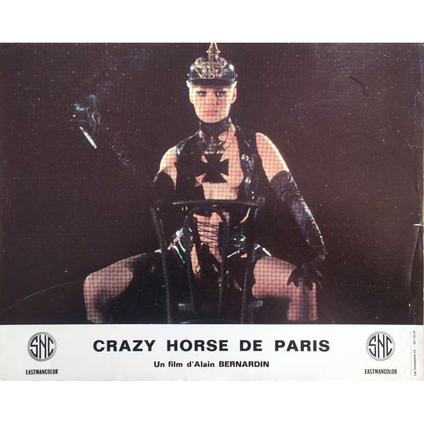CRAZY HORSE DE PARIS Original Lobby Card N1 - 9x12 in. - 1977 - Alain Bernardin, John Lennox