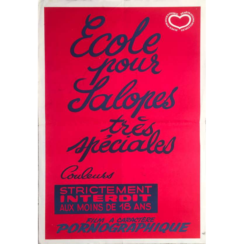 ECOLE POUR SALOPES TRES SPECIALES Affiche de film  - 40x60 cm. - 1984 - Christophe Clark, Gilbert Roussel