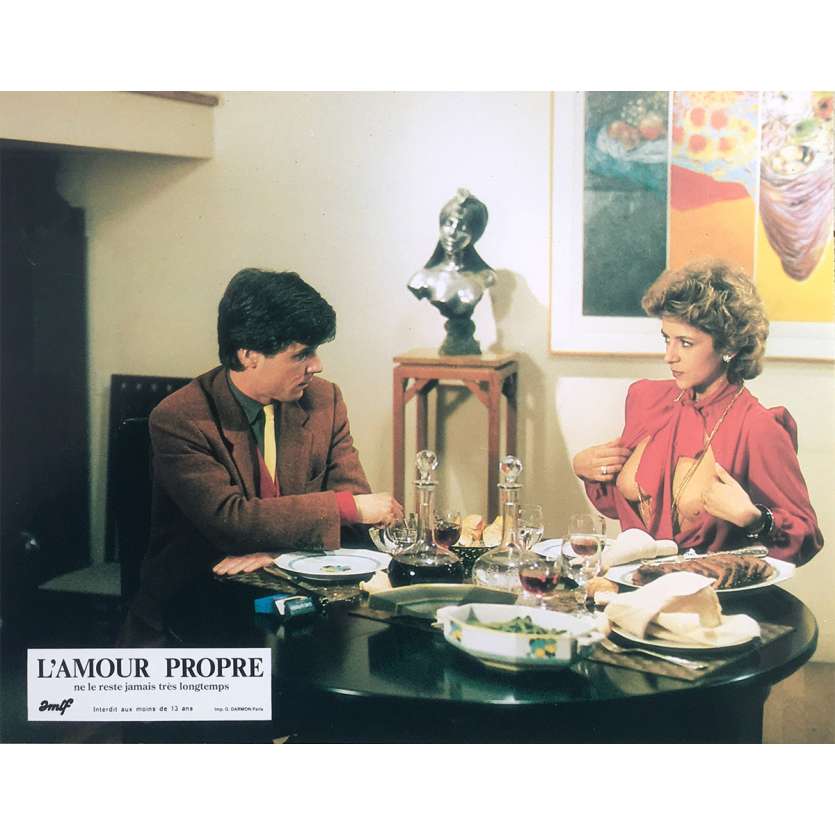 L'AMOUR PROPRE Original Lobby Card N2 - 9x12 in. - 1985 - Martin Veyron, Jean-Luc Bideau