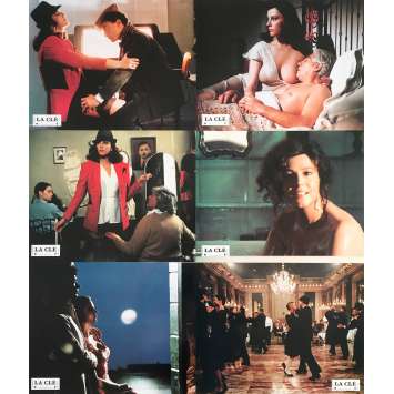 THE KEY Original Lobby Cards x6 - 9x12 in. - 1983 - Tinto Brass, Stefania Sandrelli