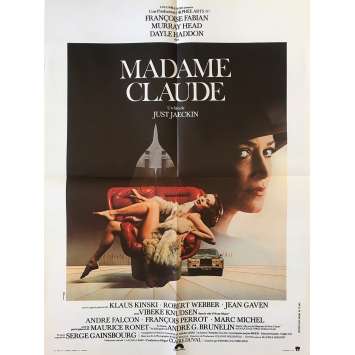 MADAME CLAUDE Affiche de film - 60x80 cm. - 1977 - Françoise Fabian, Just Jaeckin