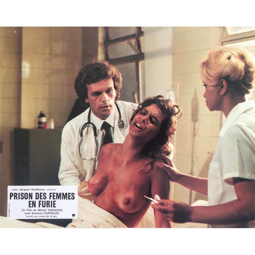 WOMEN IN CAGE Original Lobby Card N1 - 9x12 in. - 1984 - Michele Massimo Tarantini, Suzane Carvalho
