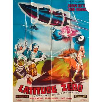 LATITUDE ZERO Affiche de film - 120x160 cm. - 1969 - Joseph Cotten, Cesar Romero, Ishirô Honda