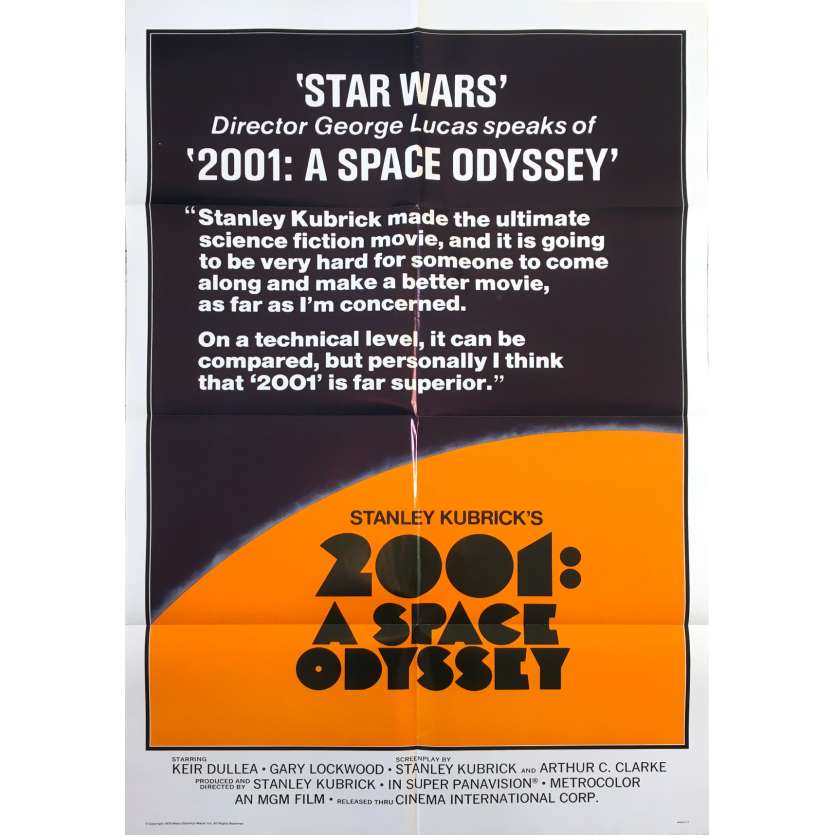 2001 L'ODYSSEE DE L'ESPACE Affiche de film Style A - 69x104 cm. - 1968 - Keir Dullea, Stanley Kubrick