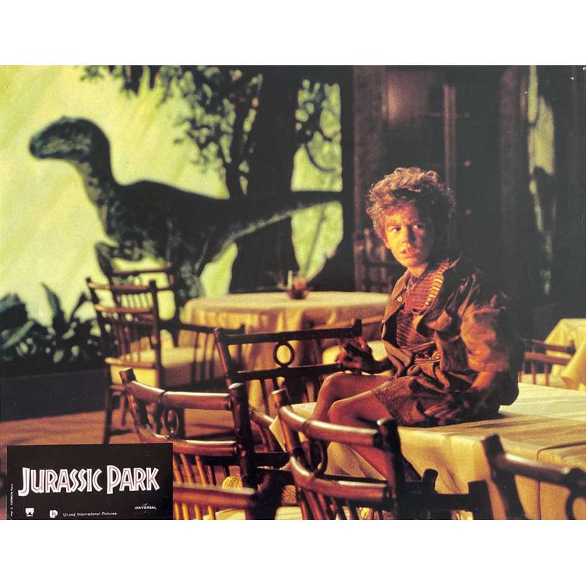 JURASSIC PARK Original Lobby Card N1 - 9x12 in. - 1993 - Steven Spielberg, Sam Neil