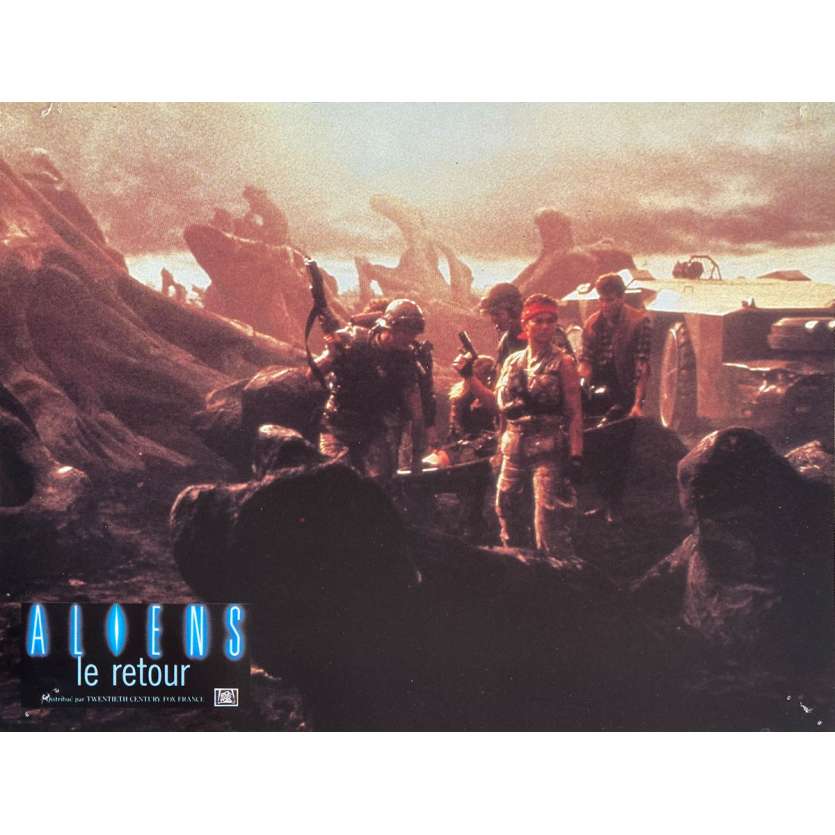 ALIENS Original Lobby Card N2 - 9x12 in. - 1986 - James Cameron, Sigourney Weaver