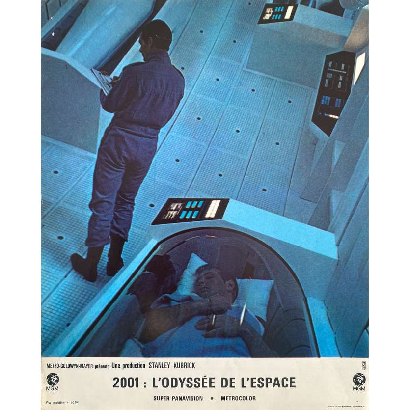 2001 A SPACE ODYSSEY Original Lobby Card N2 - 9x12 in. - 1968 - Stanley Kubrick, Keir Dullea