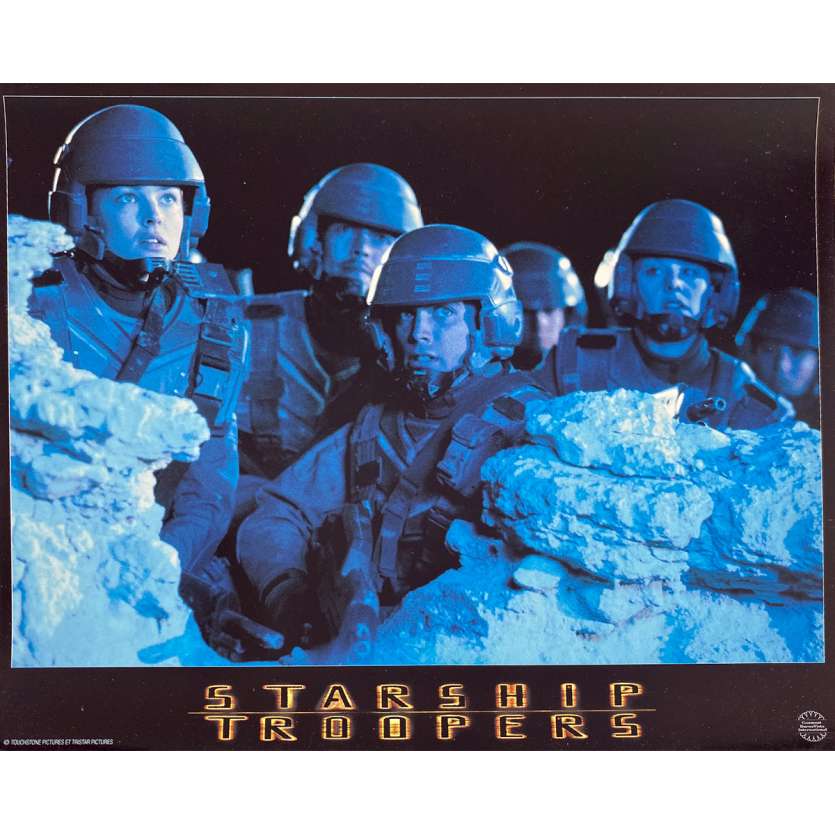 STARSHIP TROOPERS Original Lobby Card N2 - 9x12 in. - 1997 - Paul Verhoeven, Denise Richard