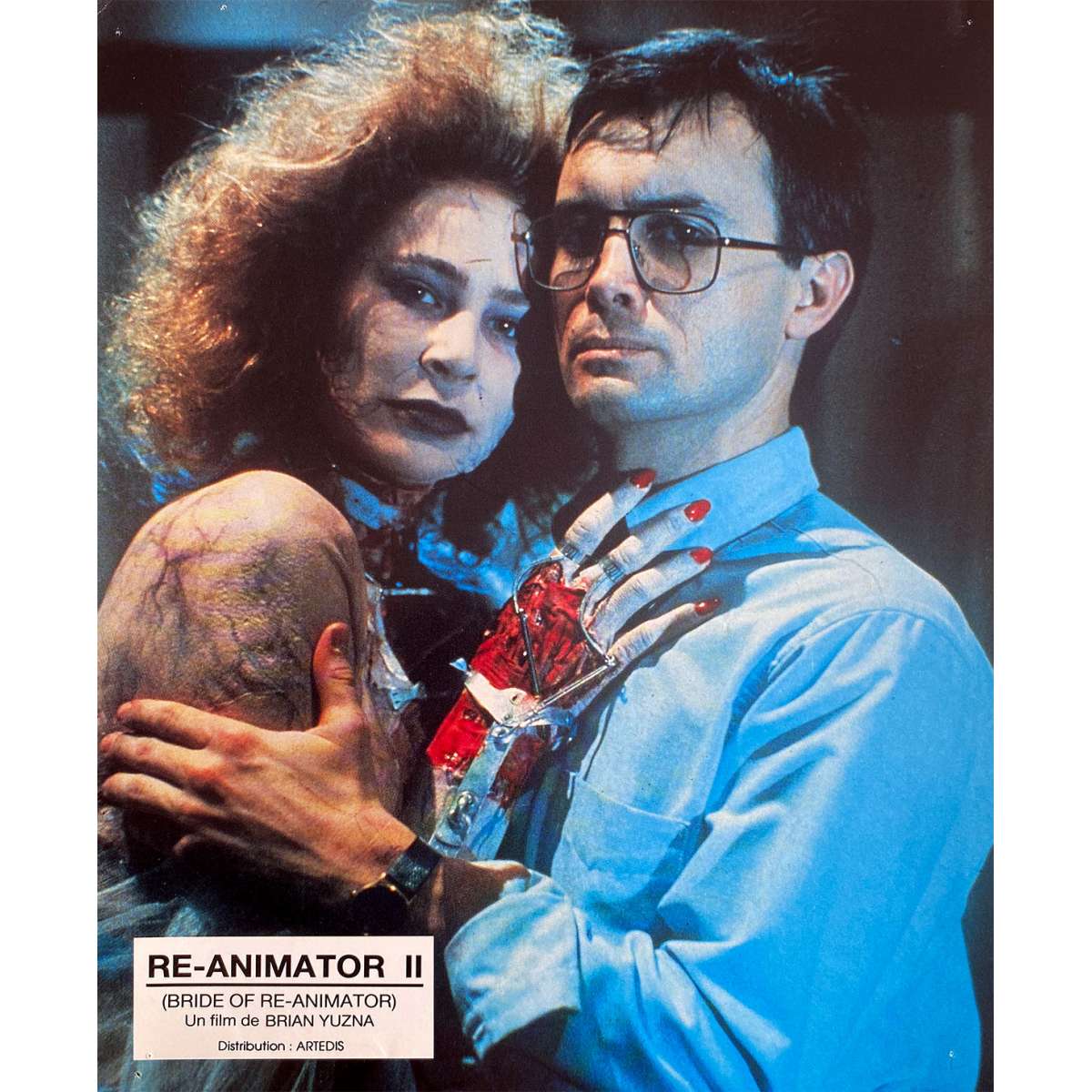BRIDE OF RE-ANIMATOR French Lobby Card - 9x12 in. - 1990 N2
