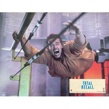 TOTAL RECALL Original Lobby Card N4 - 9x12 in. - 1990 - Paul Verhoeven, Arnold Schwarzenegger