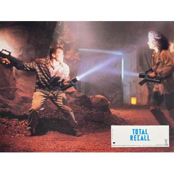 TOTAL RECALL Original Lobby Card N7 - 9x12 in. - 1990 - Paul Verhoeven, Arnold Schwarzenegger