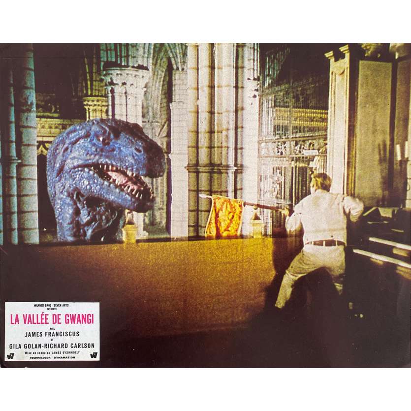 THE VALLEY OF GWANGI Original Lobby Card N1 - 9x12 in. - 1969 - Ray Harryhausen, James Franciscus