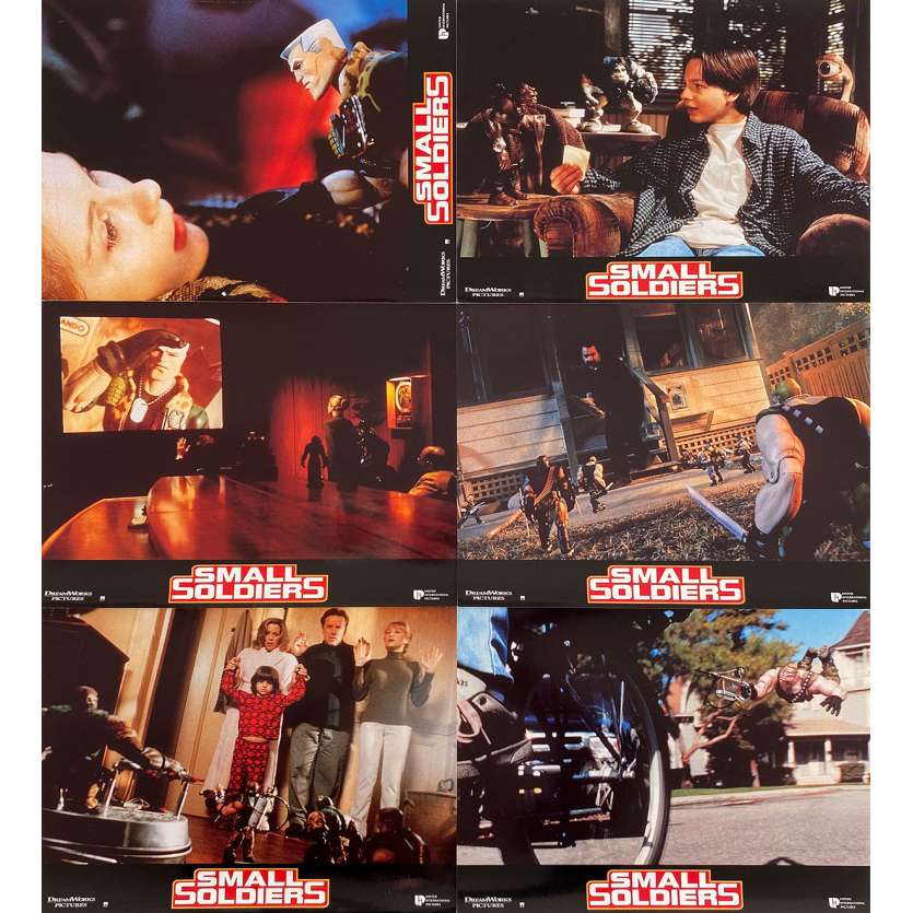 SMALL SOLDIERS Original Lobby Cards x6 - 9x12 in. - 1998 - Joe Dante, Kirsten Dunst