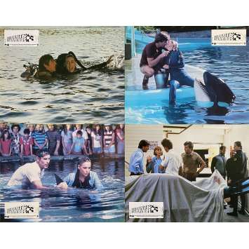 JAWS 3-D Original Lobby Cards x4 - 9x12 in. - 1983 - Joe Alves, Dennis Quaid