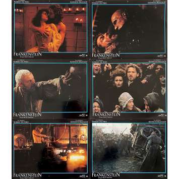 MARY SHELLEY'S FRANKENSTEIN Original Lobby Cards x6 - 9x12 in. - 1994 - Kenneth Branagh, Robert de Niro