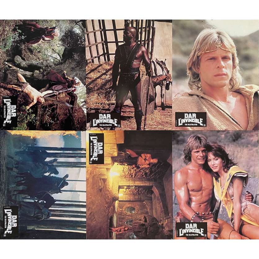 THE BEASTMASTER Original Lobby Cards x4 - 9x12 in. - 1982 - Don Coscarelli, Marc Singer