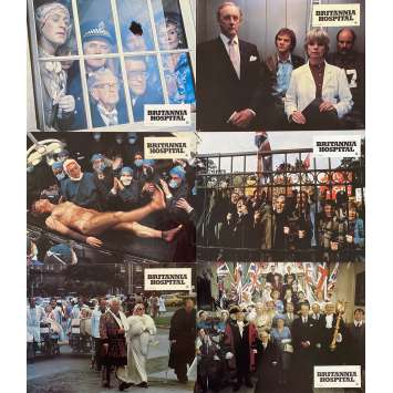 BRITANNIA HOSPITAL Original Lobby Cards x6 - 9x12 in. - 1982 - Lindsay Anderson, Malcolm McDowell