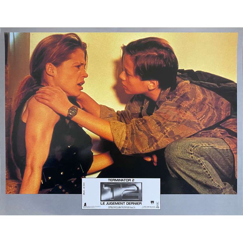 TERMINATOR 2 Original Lobby Card N2 - 9x12 in. - 1992 - James Cameron, Arnold Schwarzenegger