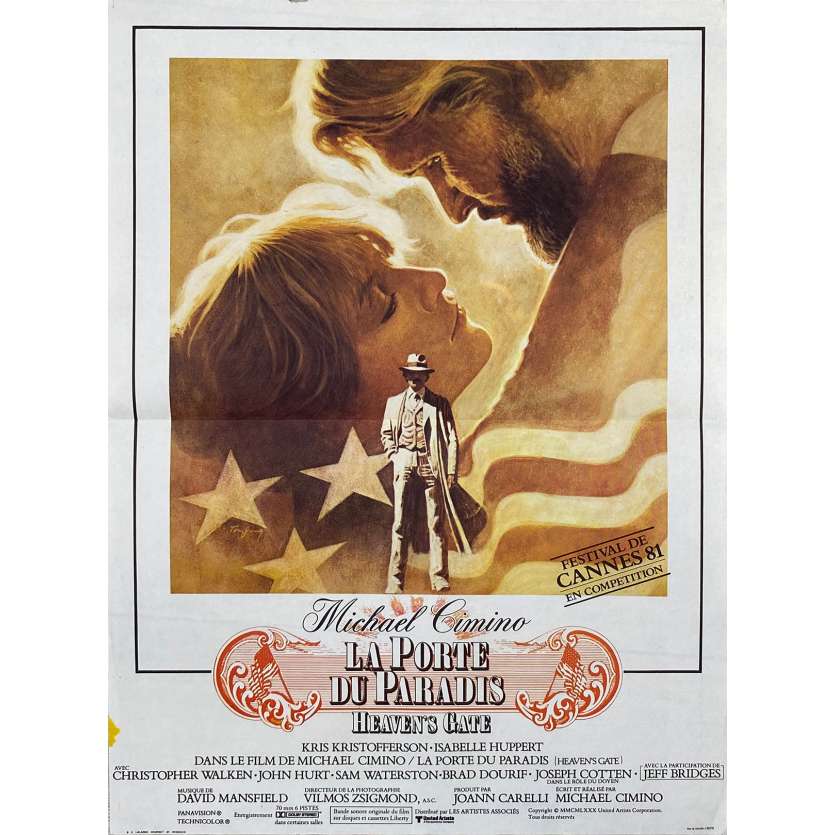 LA PORTE DU PARADIS Affiche de film  - 40x60 cm. - 1980 - Christopher Walken, Michael Cimino