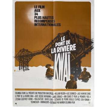 LE PONT DE LA RIVIERE KWAI Affiche de film - 60x80 cm. - 1957 - William Holden, David Lean LE PONT DE LA RIVIERE KWAI Affiche de film - 60x80 cm. - 1957 - William Holden, David Lean