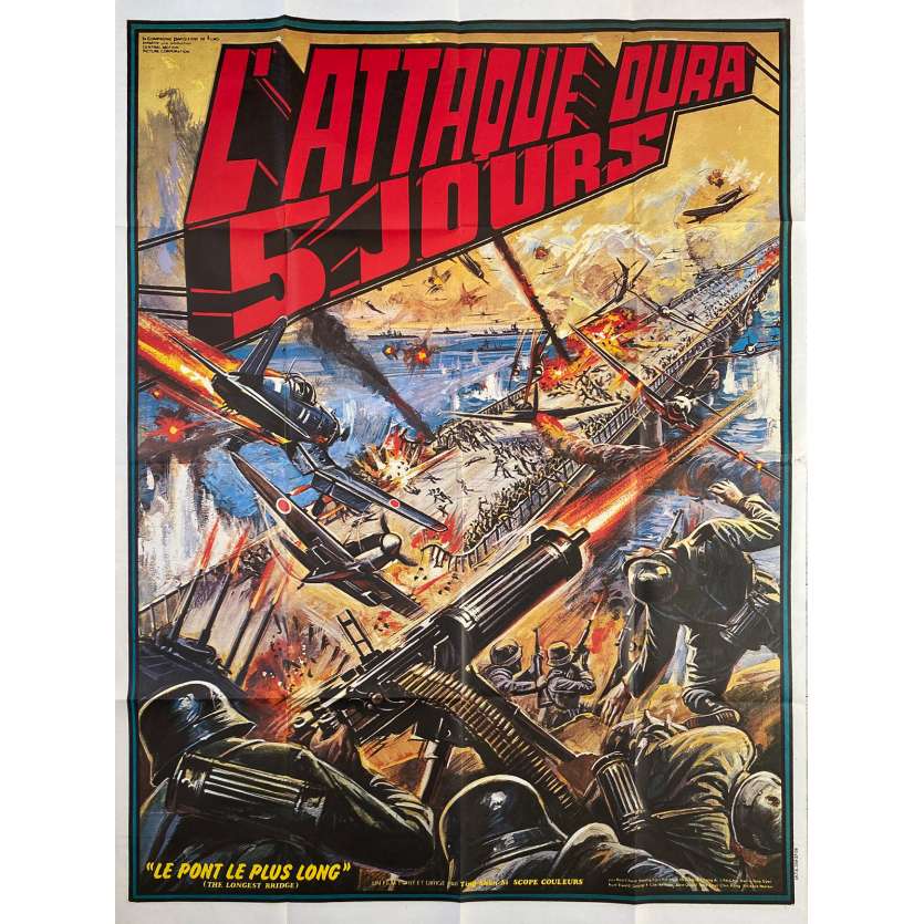L'ATTAQUE DURA 5 JOURS Affiche de film  - 120x160 cm. - 1976 - Chun Hsiung Ko, Shan-Hsi Ting