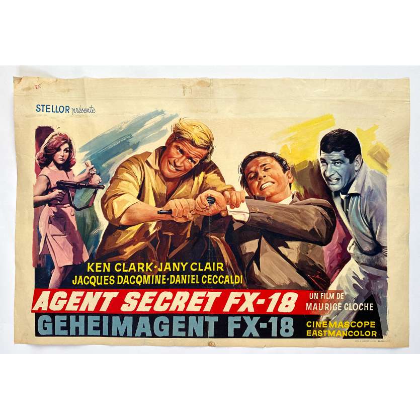 AGENT SECRET FX18 Affiche de film  - 35x55 cm. - 1964 - Franco Franchi, Lucio Fulci