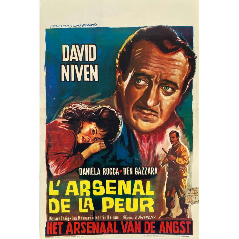 CONQUERED CITY Original Movie Poster  - 14x21 in. - 1962 - Joseph Anthony, David Niven, Lea Massari