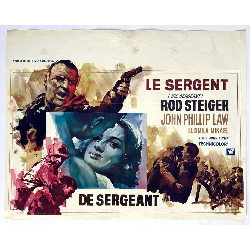 LE SERGENT Affiche de film - 35x55 cm. - 1968 - Rod Steiger, John Phillip Law, John Flynn