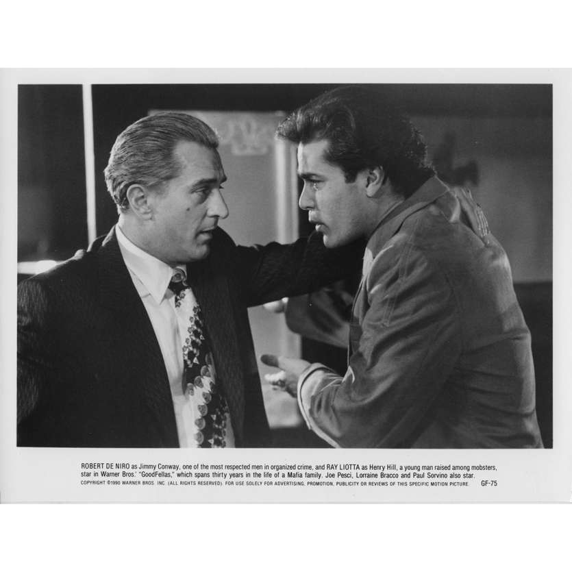 LES AFFRANCHIS Photo de presse GF-75 - 20x25 cm. - 1990 - Robert de Niro, Martin Scorsese
