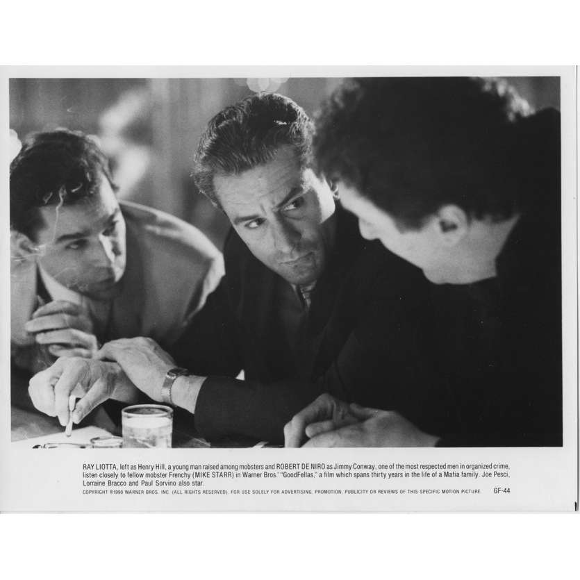 LES AFFRANCHIS Photo de presse GF-44 - 20x25 cm. - 1990 - Robert de Niro, Martin Scorsese