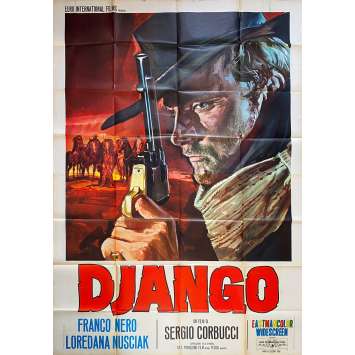 DJANGO Affiche de film Italienne - 1ère S - 140x200 cm. - 1966 - Franco Nero, Sergio Corbucci DJANGO Affiche de film Italienne - 1ère S - 140x200 cm. - 1966 - Franco Nero, Sergio Corbucci