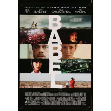 BABEL Affiche de film - 69x102 cm. - 2006 - Brad Pitt, Alejandro G. Iñárritu