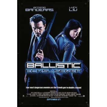 BALISTIC Original Movie Poster - 27x40 in. - 2002 - Kaos, Antonio Banderas, Lucy Liu