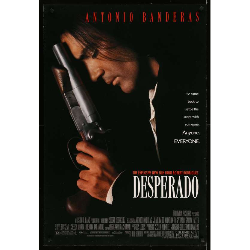 DESPERADO Original Movie Poster  - 27x40 in. - 1995 - Robert Rodriguez, Antonio Banderas