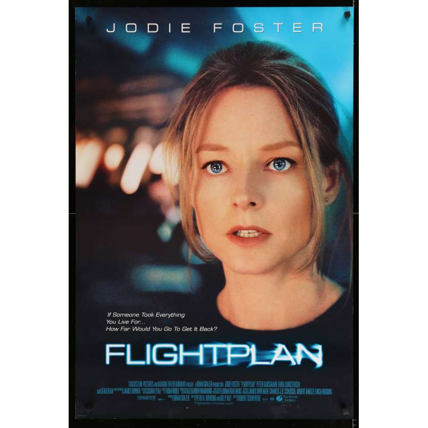 FLIGHTPLAN Original Movie Poster  - 27x40 in. - 2005 - Robert Schwentke, Jodie Foster