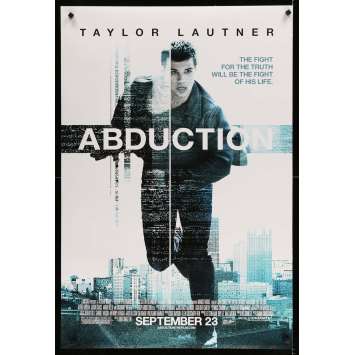 ABDUCTION Original Movie Poster - 27x40 in. - 2011 - John Singleton, Taylor Lautner