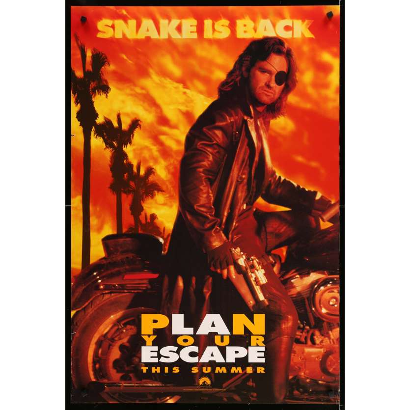 ESCAPE FROM L.A. Original Movie Poster Adv. - 27x40 in. - 1996 - John Carpenter, Kurt Russel