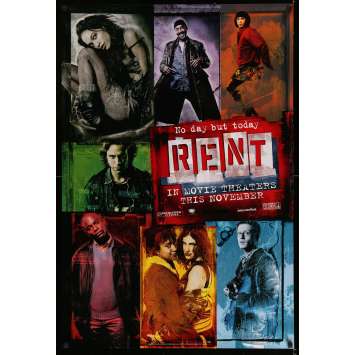 RENT Original Movie Poster - 27x40 in. - 2005 - Chris Colombus, Rosario Dawson