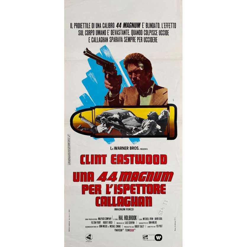 MAGNUM FORCE Affiche de film  - 33x71 cm. - 1973 - Clint Eastwood, Ted Post