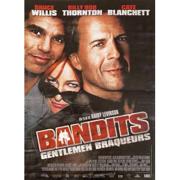 BANDITS Original Movie Poster - 15x21 in. - 2001 - Barry Levinson, Bruce Willis, Cate Blanchett