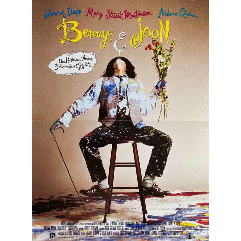 BENNY AND JOON Original Movie Poster  - 15x21 in. - 1993 - Jeremiah Chechik, Johnny Deep