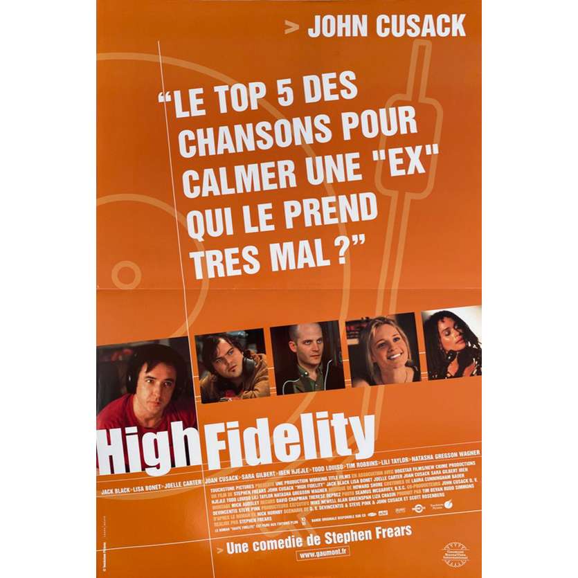 HIGH FIDELITY Original Movie Poster  - 15x21 in. - 2000 - Stephen Frears, John Cusack
