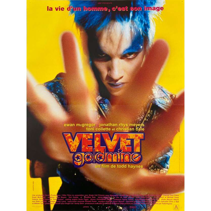 VELVET GOLDMINE Original Movie Poster  - 15x21 in. - 1998 - Todd Haynes, Ewan McGregor,